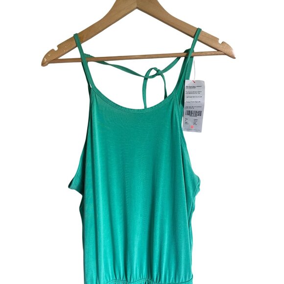 Sweaty Betty Open Back Racer Halter Yoga Jumpsuit MSRP $148 Lime Gello Green Siz - Picture 7 of 11